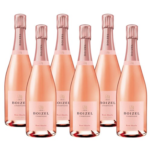 Crate of 6 Boizel Rose Absolu Champagne 75cl